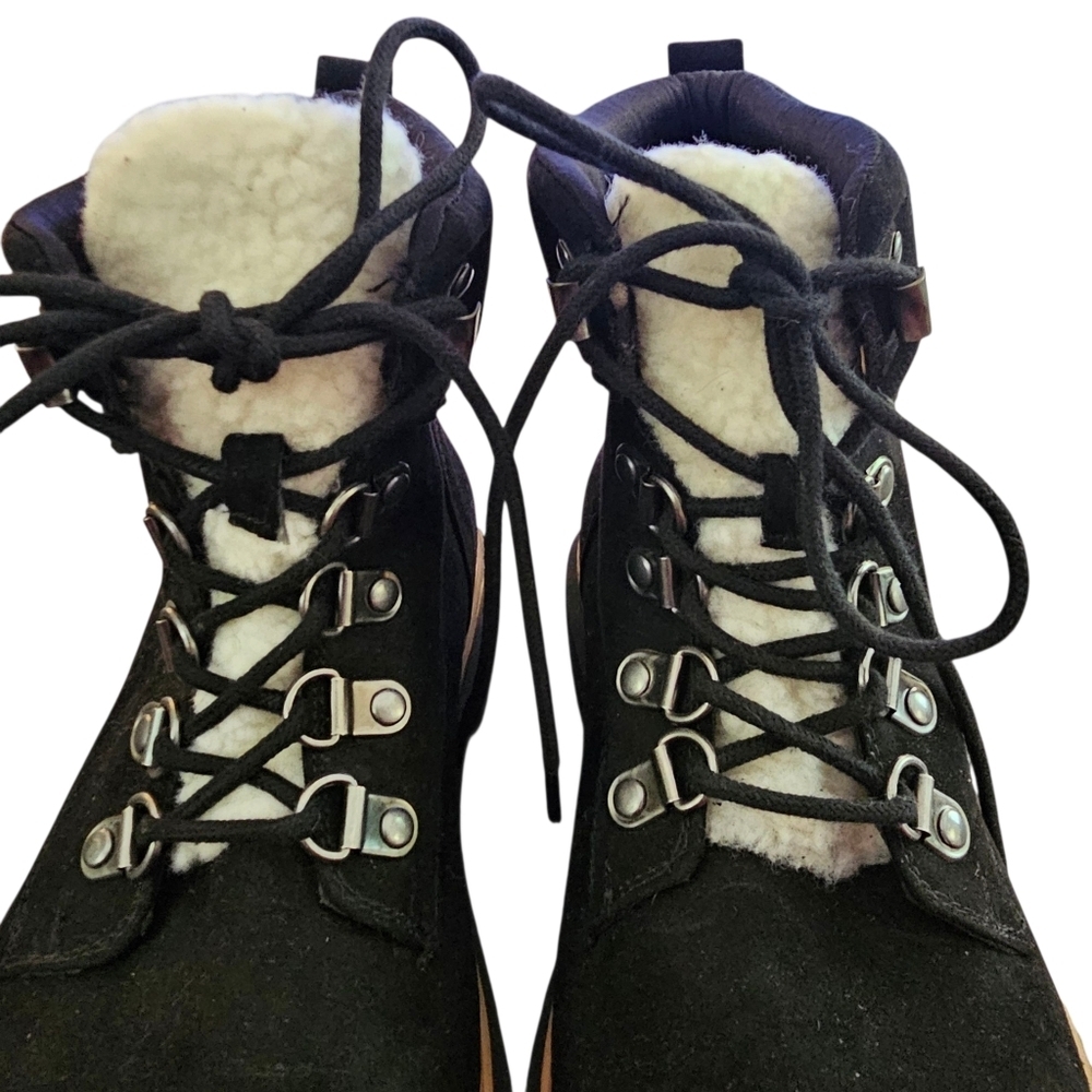 Torrid Hiker Lug Bootie Wide Width Black - Picture 3 of 10